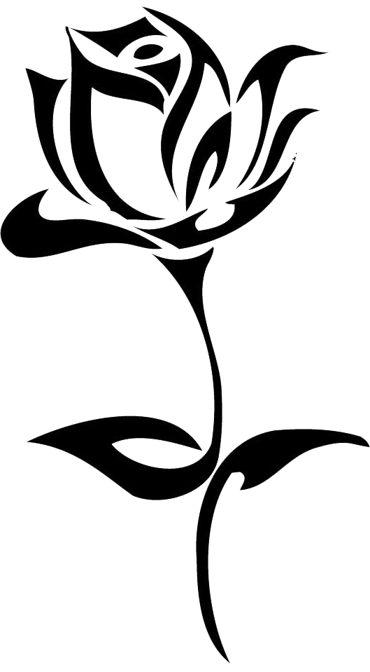 Download Tattoo Rose Hand Black Drawn Flowers Drawing HQ PNG Image