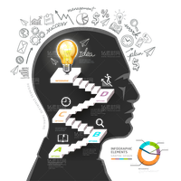 Head Graphic Business Of Life Illustration Amazon
