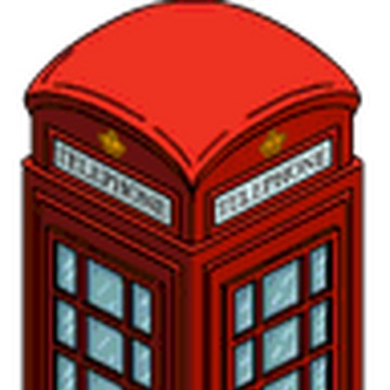 Red telephone box Transparent PNG Image