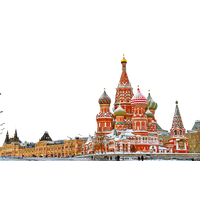 Building Basils Moscow Petersburg Saint Landmark Cathedral PNG Image