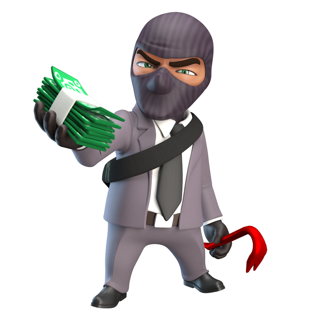 Thief robber Transparent PNG Image