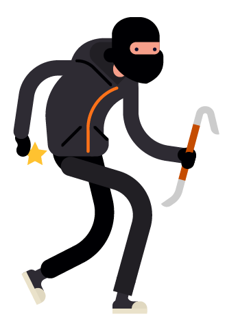 Thief robber Transparent PNG Image