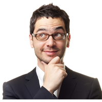 Thinking man PNG
