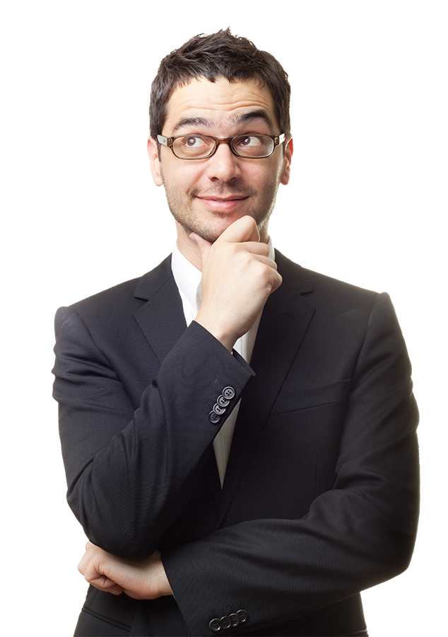 Thinking man Transparent PNG Image