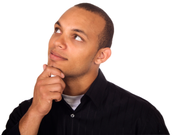 Thinking man Transparent PNG Image