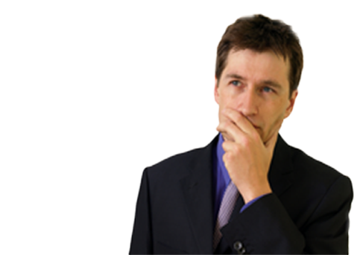 Thinking man Transparent PNG Image