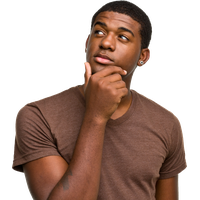 Thinking man PNG