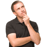 Thinking man PNG
