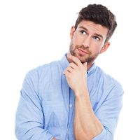 Thinking man PNG