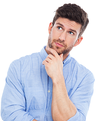 Thinking man Transparent PNG Image