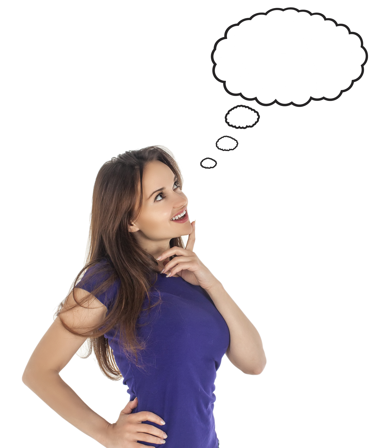 Thinking Woman Png