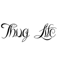 Thug Life Text File PNG Image