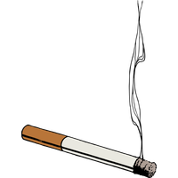 Thug Life Cigarette Clipart PNG Image