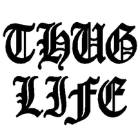 Thug Life Text Transparent PNG