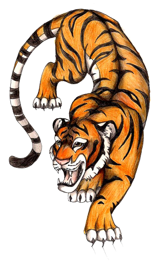 tiger tattoo transparent background