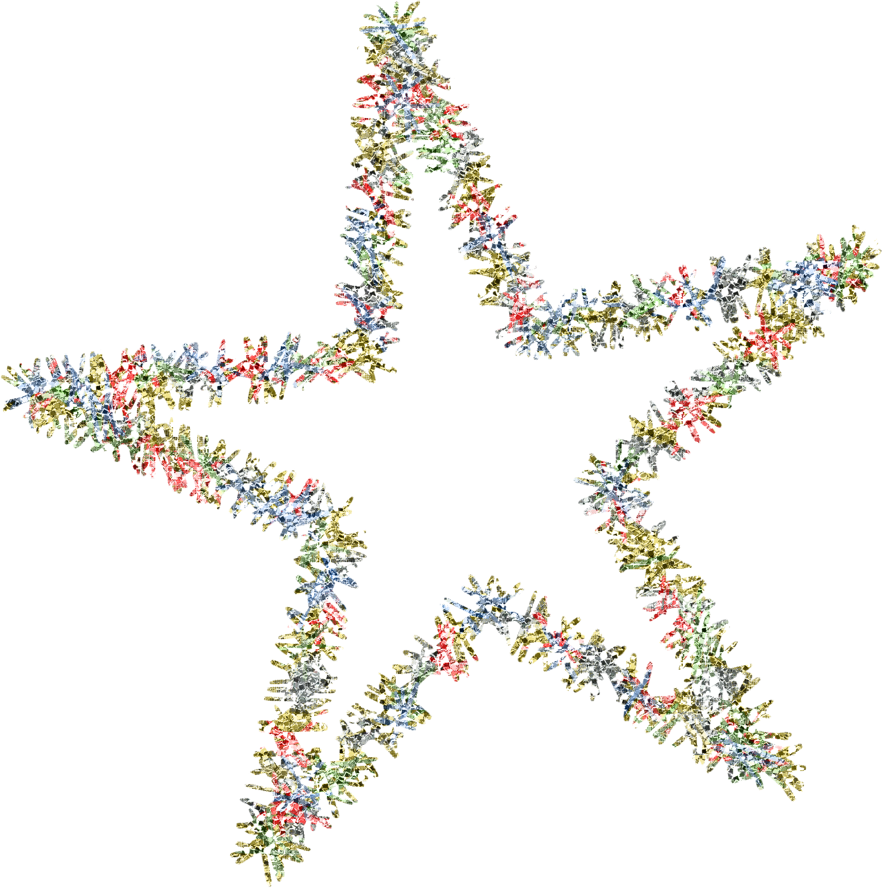Christmas tinsel Transparent PNG Image