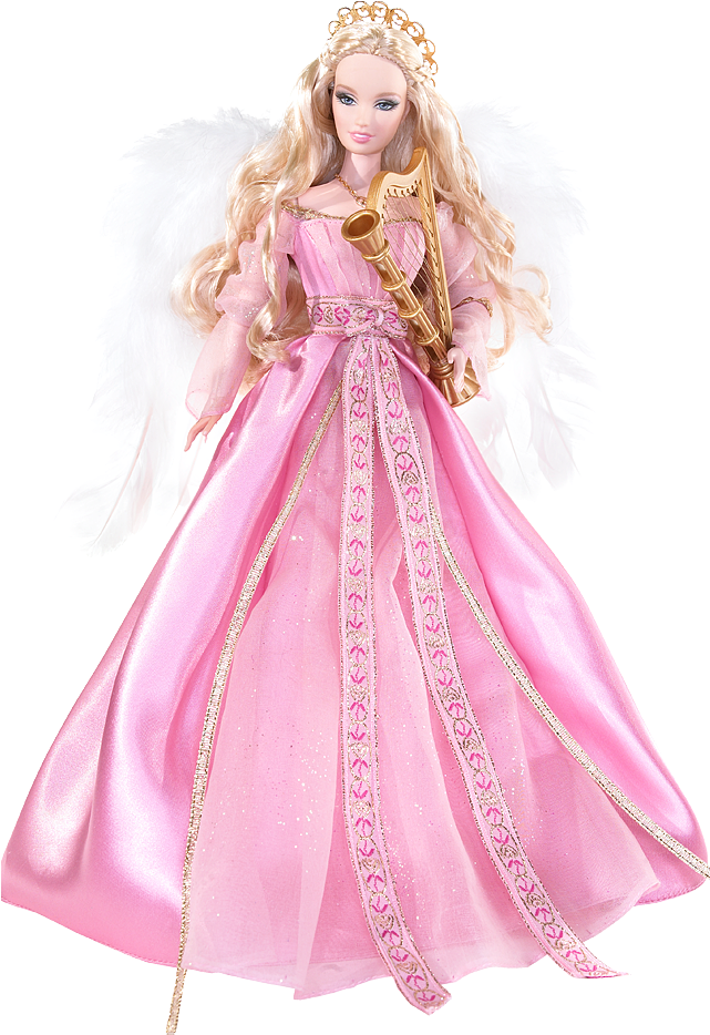 Pink Gown Doll Barbie Free Transparent Image HQ PNG Image