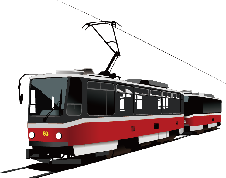 Tram Transparent PNG Image
