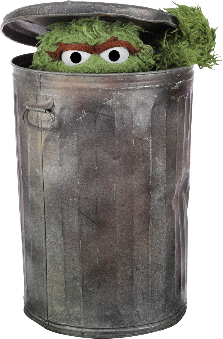 Simple Illustration Of A Trash Can Stock Illustration - Download