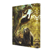 Material Baloo Wallpaper Landscape Book Jungle Ink PNG Image