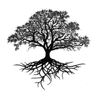 Oak Silhouette Tree Drawing Trees PNG Download Free PNG Image