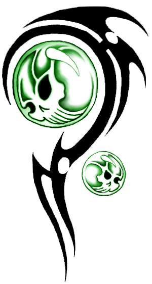 Tribal Skull Tattoos Png PNG Image