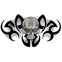 Tribal Skull Tattoos Png Transparent HQ PNG Download | FreePNGImg