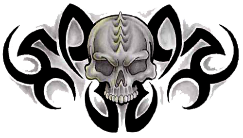 Tribal Skull Tattoos Free Png Image PNG Image