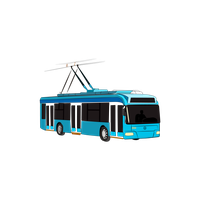 Trolleybus Transparent PNG Image
