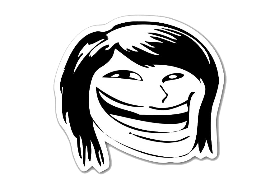 Girl Trollface Free HQ Image PNG Image