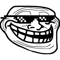 Trollface PNG transparent image download, size: 1000x932px