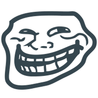 Trollface PNG transparent image download, size: 734x599px