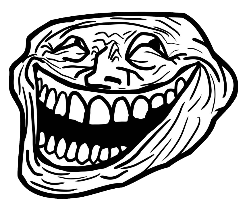 Roblox T-shirt Internet Troll Rage Comic Trollface PNG - Free Download in  2023