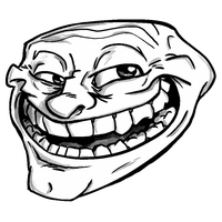 Trollface PNG transparent image download, size: 1000x932px