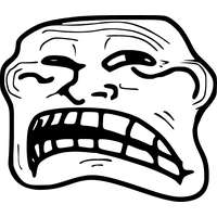 trollface #frontview - Troll Face Front View, HD Png Download , Transparent  Png Image