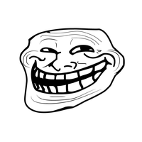 Trollface PNG transparent image download, size: 1000x932px