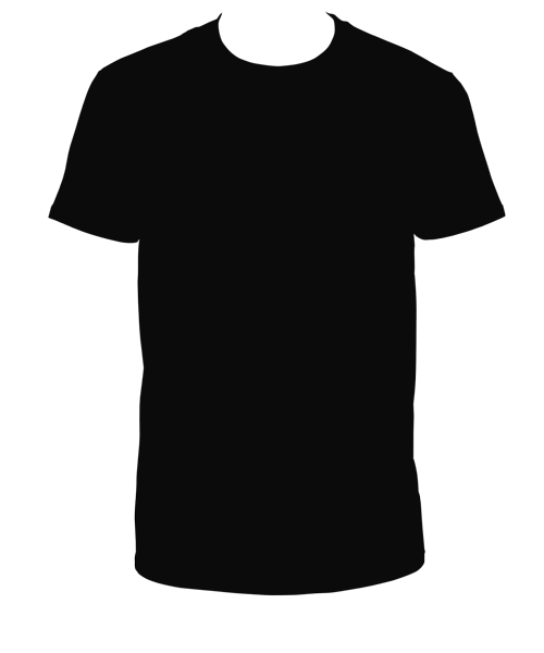 Black T-Shirt PNG Image