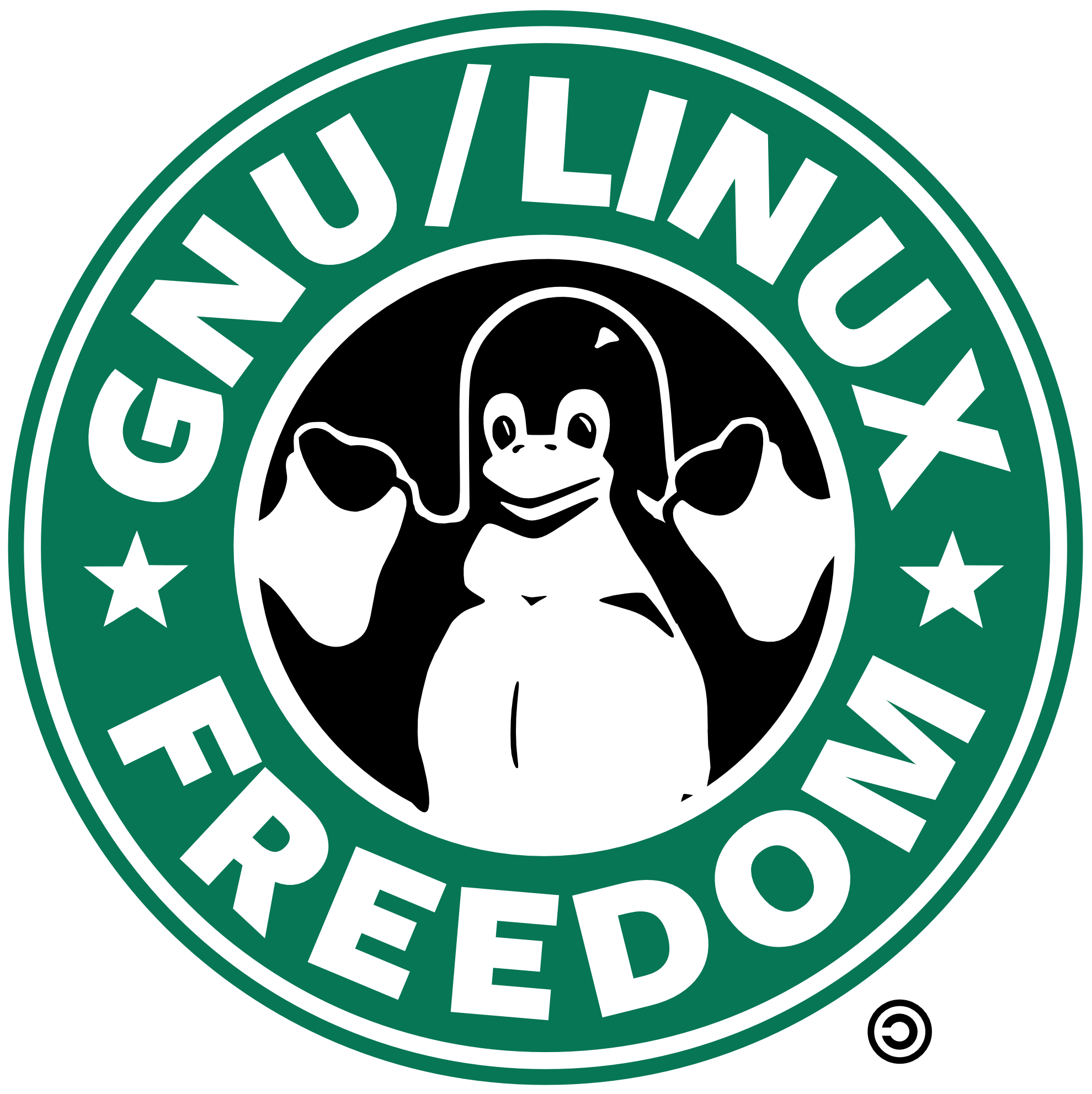 Tux Gnu Controversy T-Shirt Starbucks Linux Naming PNG Image