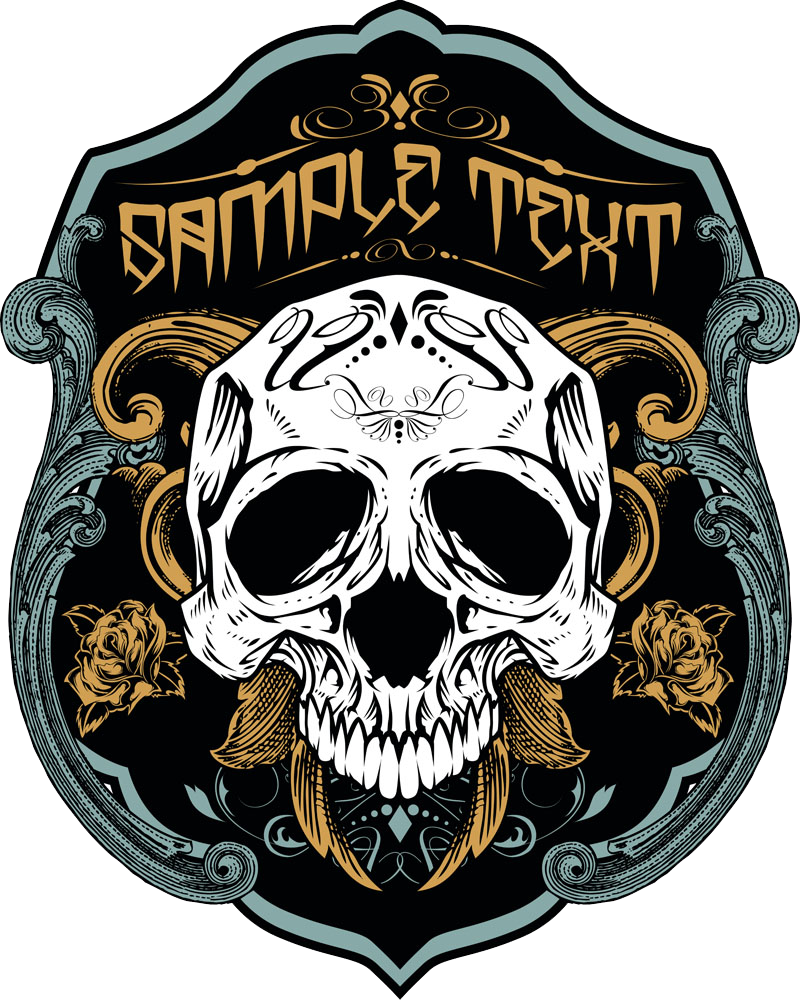 Download Shield Skull T-Shirt Vector Printed Necklace HQ PNG Image ...