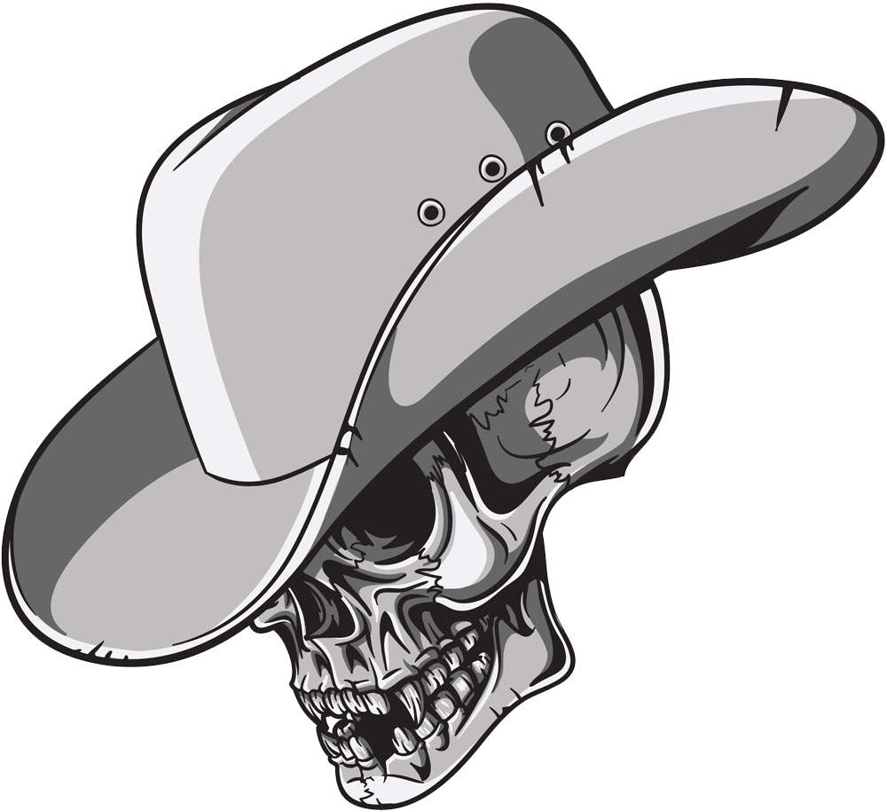 T-Shirt Hat Skull Cowboy Free Download PNG HQ PNG Image