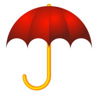 Red Umbrella PNG Image