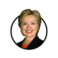 United Clinton Neck Celebrity States Hillary Facial