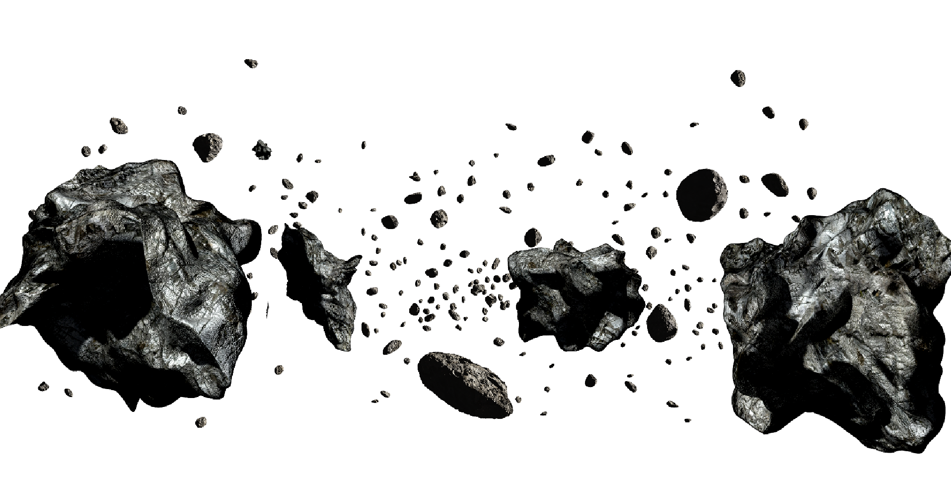 Download Mining Photography Asteroids Asteroid Black Monochrome HQ PNG