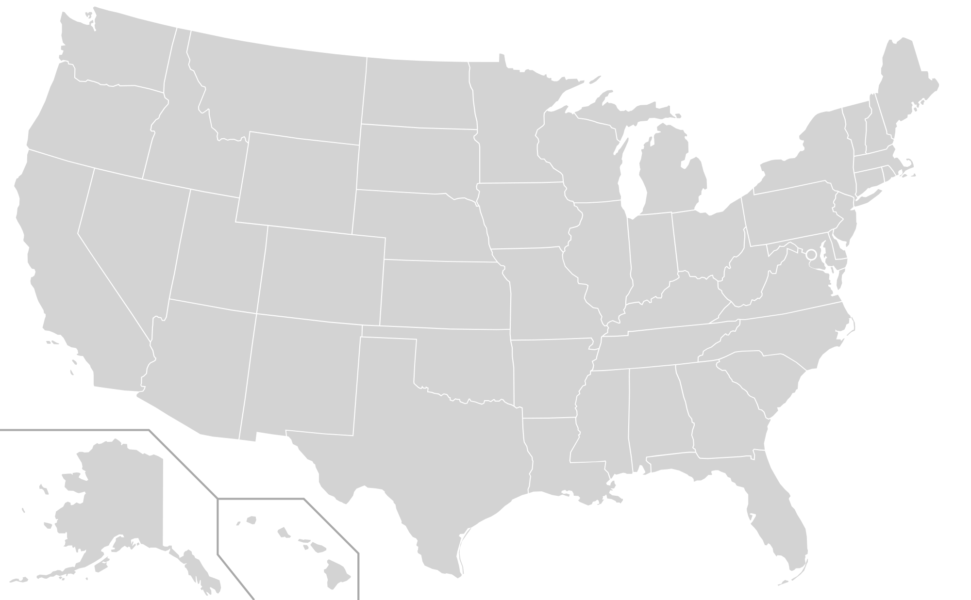 Usa map Transparent PNG Image