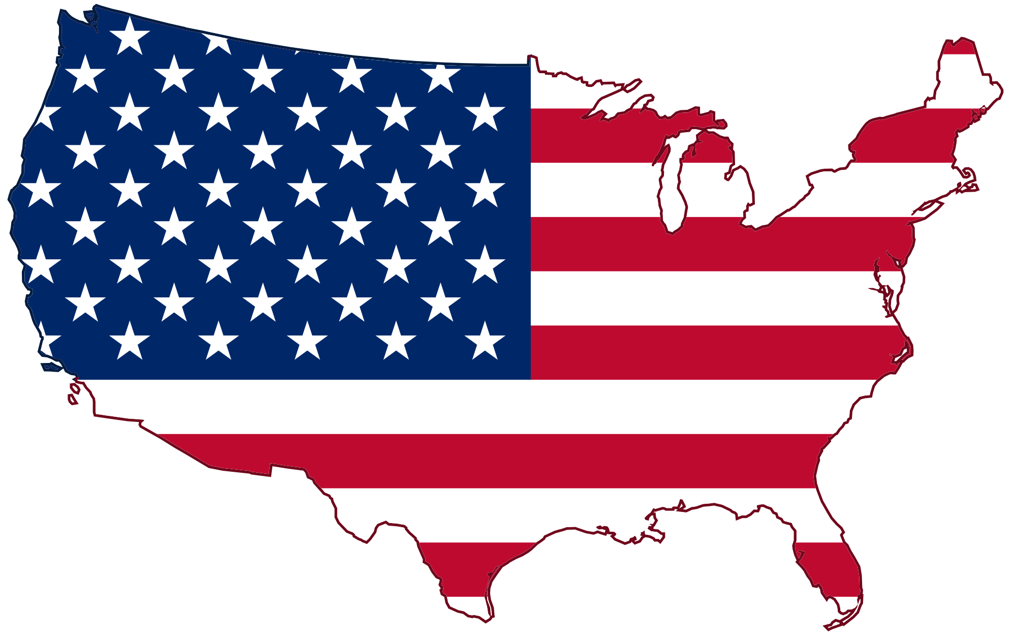 Usa map Transparent PNG Image