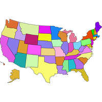 Usa map PNG