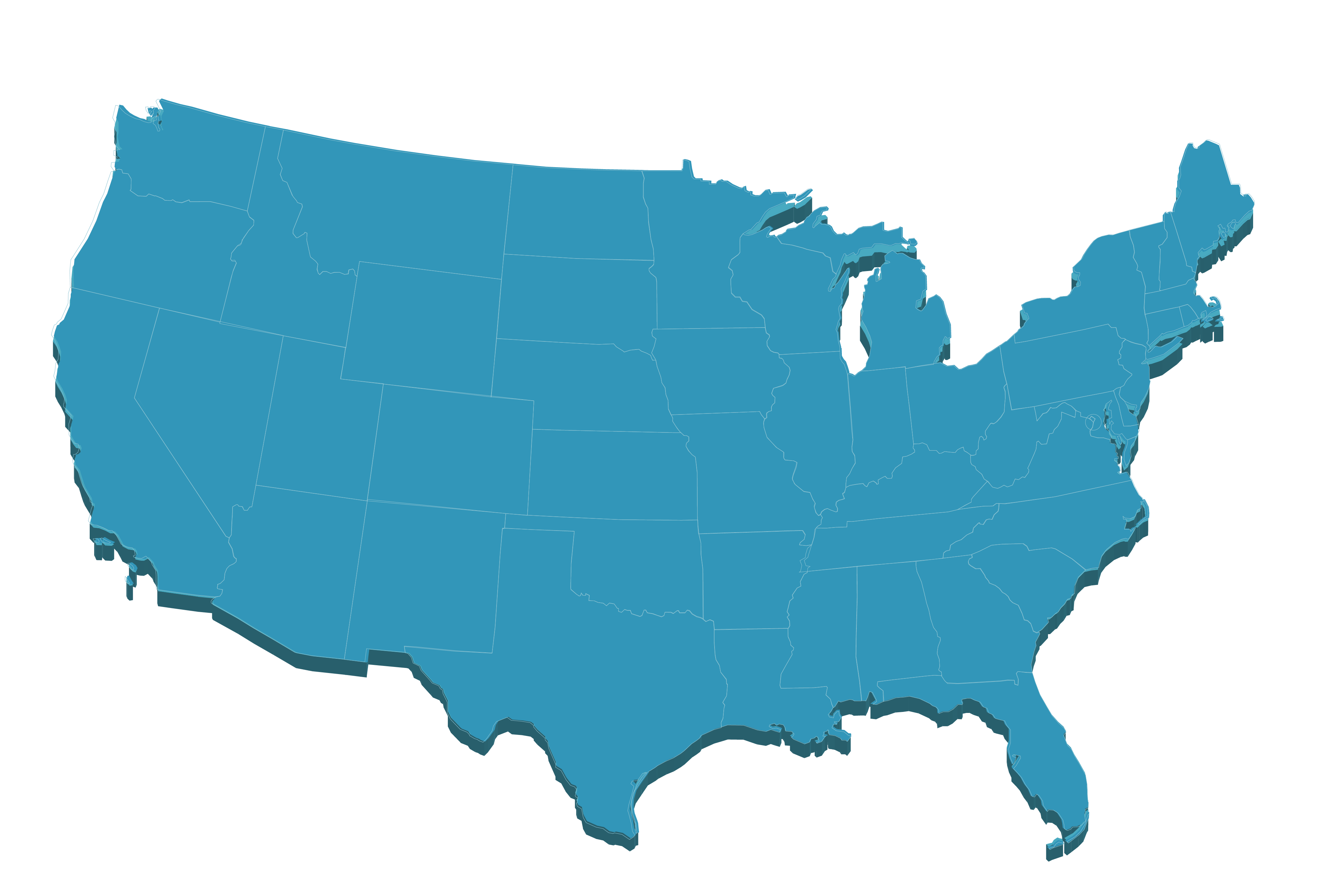 Usa map Transparent PNG Image