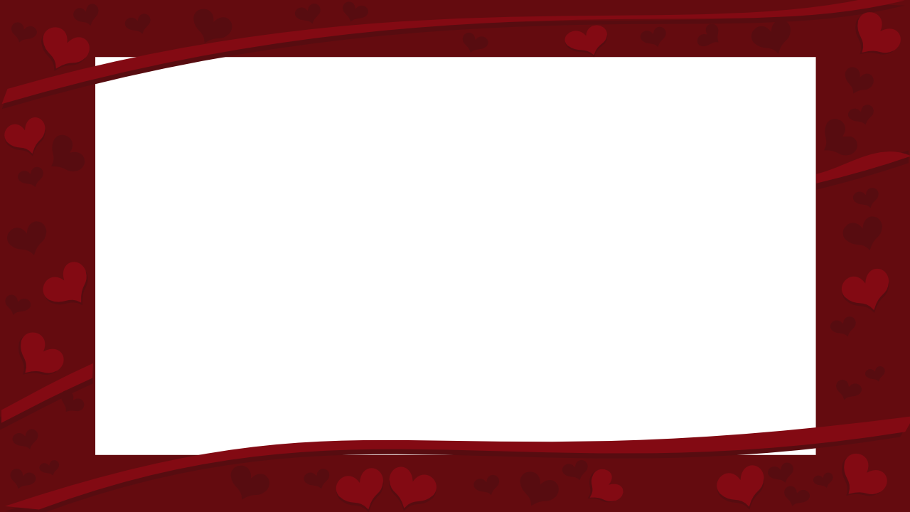 Valentines Border Day Landscape HD Image Free PNG Image