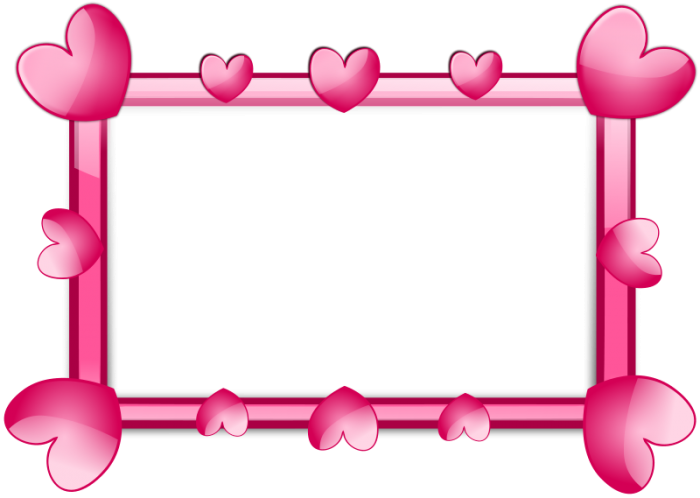 Pink Valentines Border Day Download Free Image PNG Image