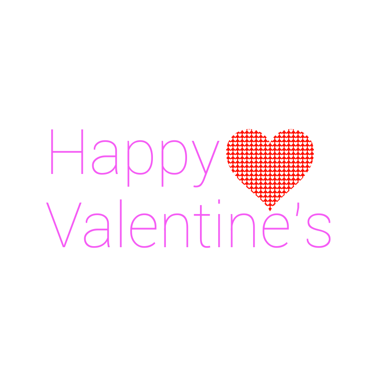 Heart Valentines Day Text Free HQ Image PNG Image